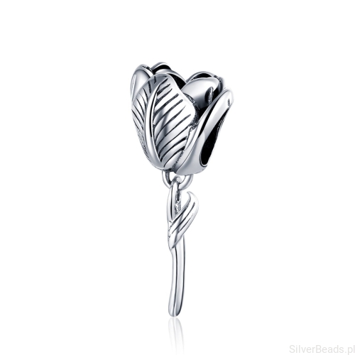 srebrny charms kwiat tulipan G170 .jpg