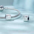 Srebrna kostka do gry koralik beads charms G409.jpg
