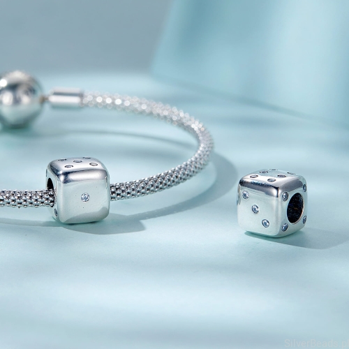 Charms kostka do gry koralik do bransoletki modułowej G409.jpg