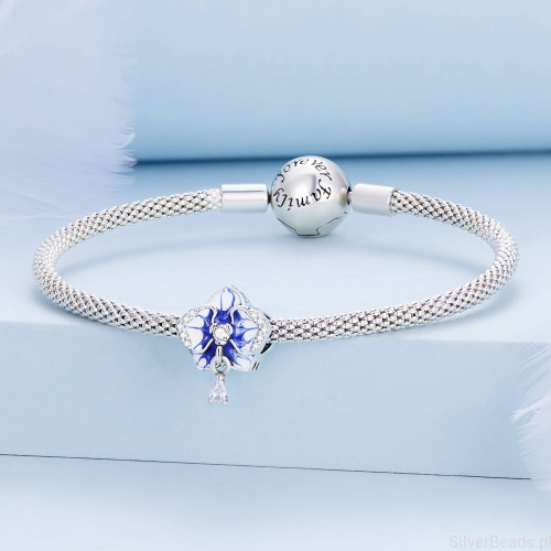 Srebrna bransoletka modułowa orchidea charms G430.jpg