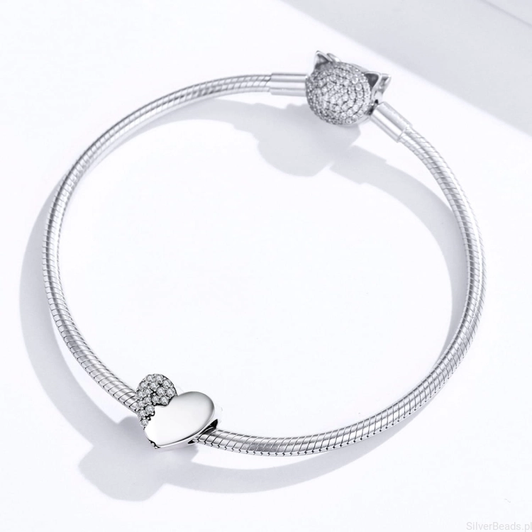 Charms serce do bransoletki modułowej typu Pandora G455.jpg