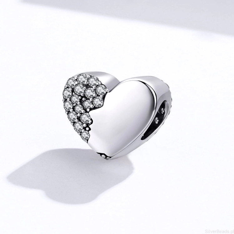 Srebrne serce charms dla zakochanych G455 .jpg