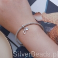 Srebrna zawieszka charms serce do bransoletki pandora i innych bransoletek modułowych G459.jpg
