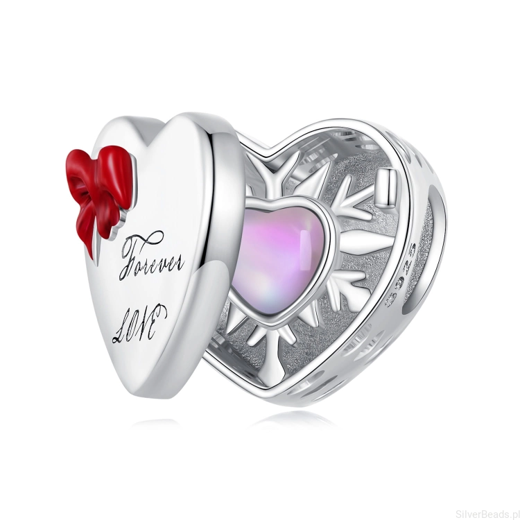 Srebrne serce charms dla ukochanej G460.jpg