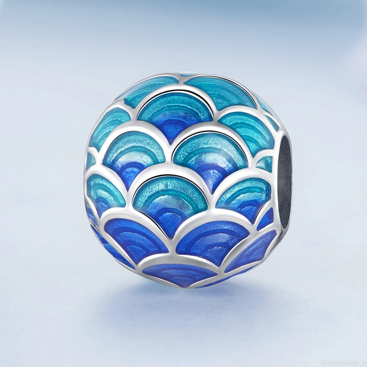 Koralik charms słocze łuski srebro 925 G462.jpg