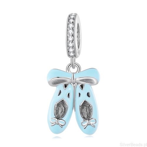 Srebrna zawieszka charms baletki G466.jpg