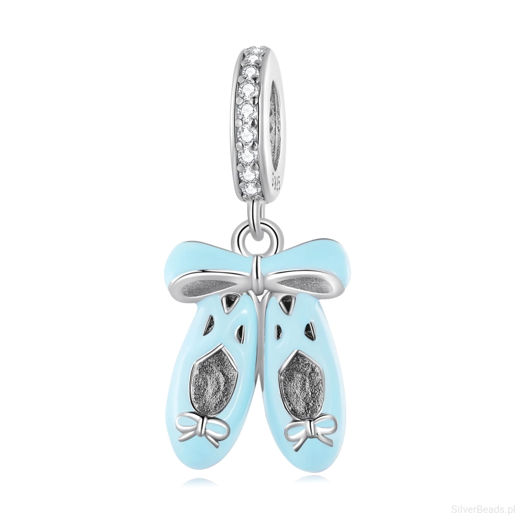 Srebrna zawieszka charms baletki G466.jpg