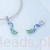 Piękny kolorowy Paw charms srebro 925 G469.jpg