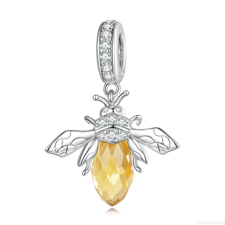 Srebrny charms pszczoła pszczółka G472.jpg