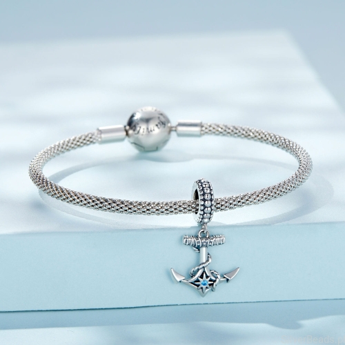 Srebrna bransoletka modułowa charms kotwica srebro 925 G485.jpg
