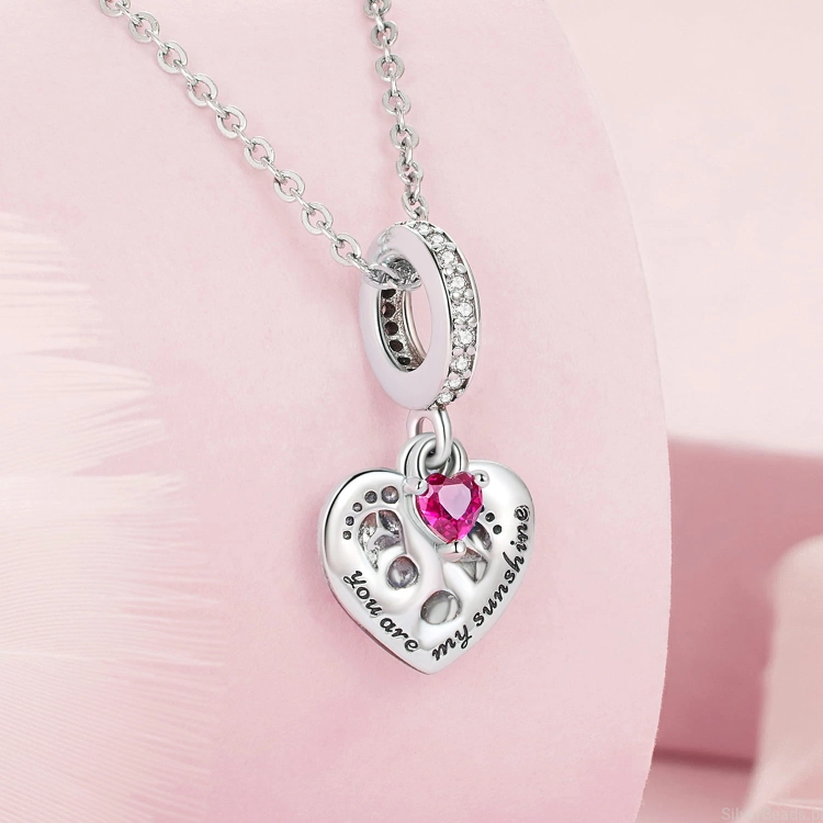 Zawieszka charms serce zawieszka do naszyjnika G489.jpg