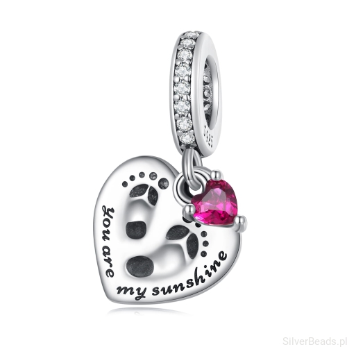 Charms serce na dzień Matki G489.jpg