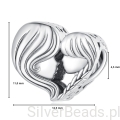 G490 Wymiary koralika charms Serce Mama i Córka ze srebra próby 925.jpg