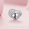Srebrna zawieszka serce prezent na dzień matki G490.jpg