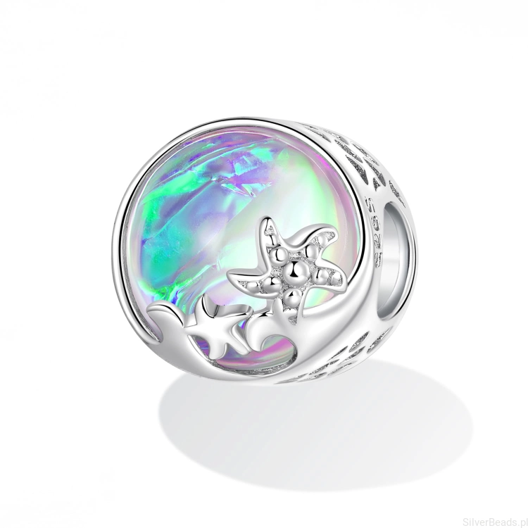 Srebro 925 charms zachód słońca pamiątka z wakacji G526