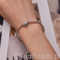 Serce srebrny charms prezent dla siostry do Pandora i innych bransoletek modułowych charms  G531