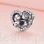 Srebrny charms piesek i serce G535