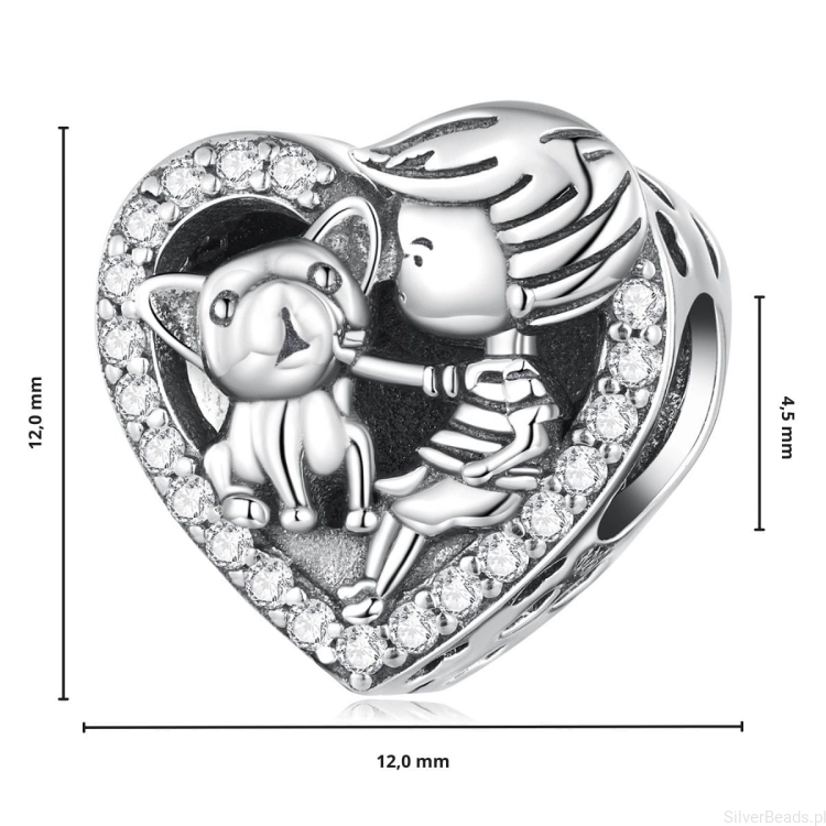 G536 Wymiary koralika charms serce chłopiec i pies ze srebra próby 925.jpg
