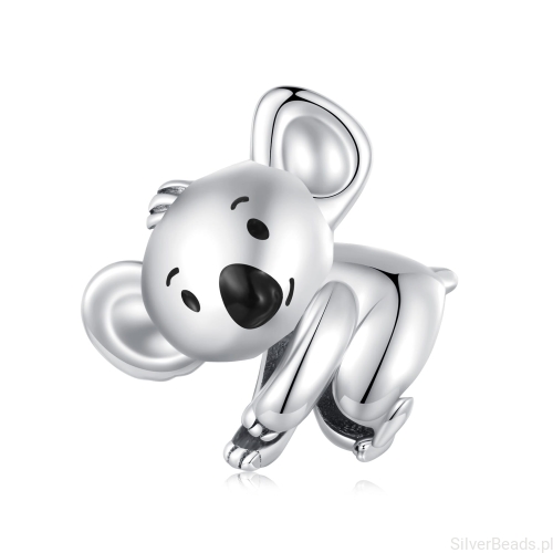 Srebrny charms miś Koala G544
