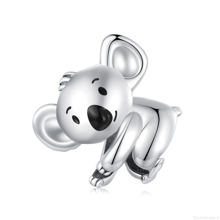 Srebrny charms miś Koala G544
