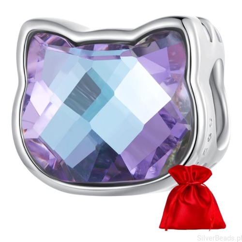 G552 Satynowy woreczek gratis do zamówienia charms kotka