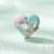 srebrny charms serce faberge beads G555