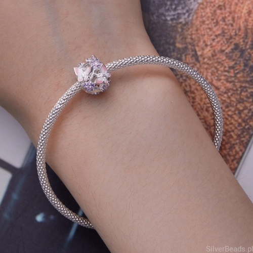 Srebrny charms motyle do Pandora, SilverBeads i innych bransoletek modułowych znanych producentów G573