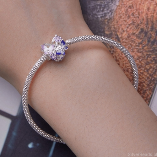 Srebro 925 serce charms do SilverBeads, Pandora i innych bransoletek modułowych znanych producentów G574