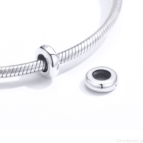 Srebrne charmsy stopery do bransoletek Pandory Aparatu SilverBeads Yes  i innych G580