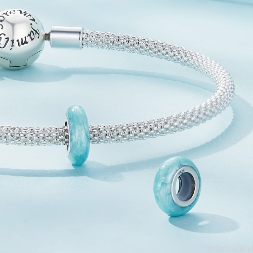 Srebrne koraliki charms stopery do bransoletek modułowych typu Pandora G584