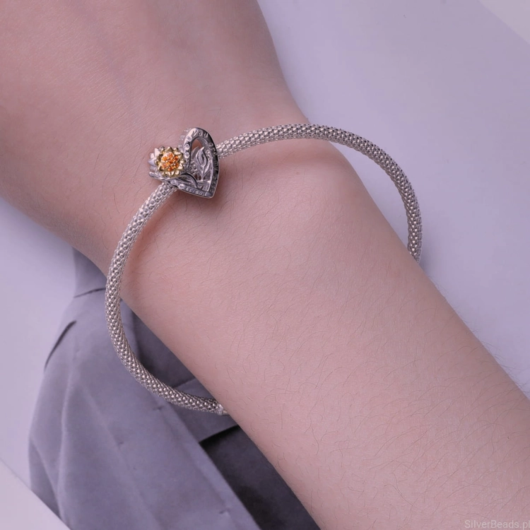 Charms serce dla przyjaciółki do Pandora oraz innych bransoletek modułowych znanych producentów G592