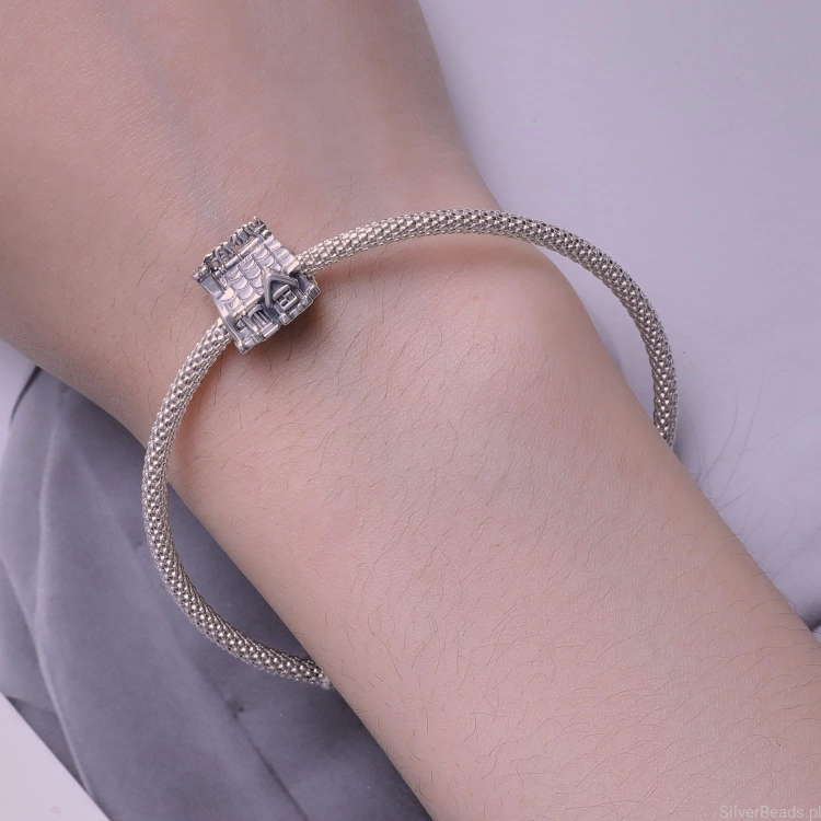 Srebrny charms dom domek do bransoletek modułowych Pandora SilverBeads Apart Kruk Yes i innych znanych producentów.