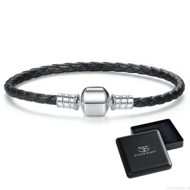 Srebrna bransoletka modułowa charms i gratis eleganckie prezentowe pudełko C302