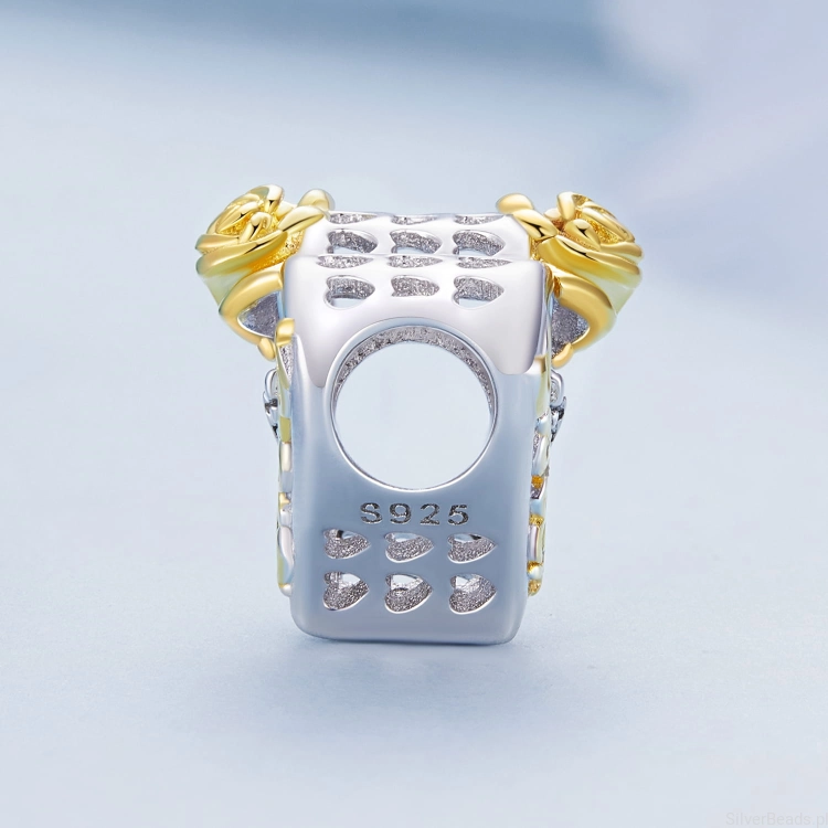 Charms srebro 925 serce dla siostry koralik do bransoletki modułowej charms G637