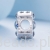 Charms srebro 925 Księżyc z zawieszką gwiazdką ozdobione kryształami, koralik do bransoletki modułowej charms G646