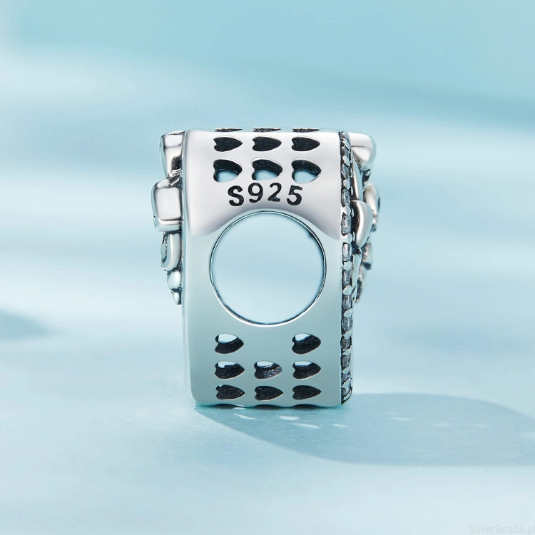 Charms srebro 925 serce rodzina koralik do bransoletki modułowej charmsG655
