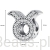 Wielkość koralika charms ze srebra próby 925 beads  Znak zodiaku byk ozdobiony kryształkami G666