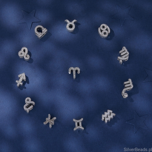 Srebrna kolekcja koralików charms znaków zodiaku.jpg