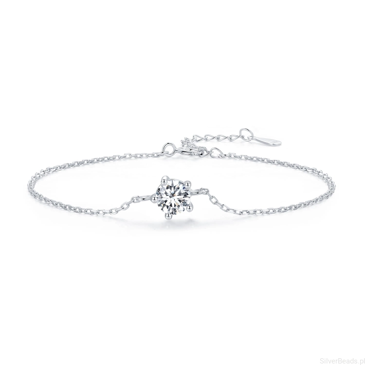 Srebrna bransoletka z moissanitem SM01.jpg