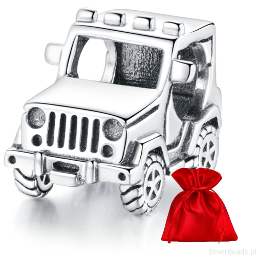 Satynowy woreczek gratis do zamówienia koralika charms  Samochód terenowy Jeep G682