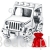 Satynowy woreczek gratis do zamówienia koralika charms  Samochód terenowy Jeep G682