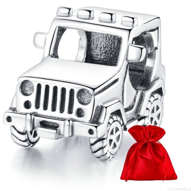 Satynowy woreczek gratis do zamówienia koralika charms  Samochód terenowy Jeep G682