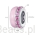 Wielkość koralika charms ze srebra próby 925 beads Różowy emaliowany stoper z kryształkami G711