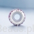 Uniwersalna srebrna zawieszka do bransoletki modułowej Różowy emaliowany stoper z kryształkami G711