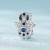 Charms srebro 925 Ręka Fatimy ozdobiona kryształami koralik do bransoletki modułowej charms