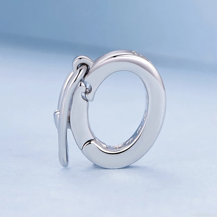 Charms ze srebra próby 925 obręcz ozdobiona kryształkami