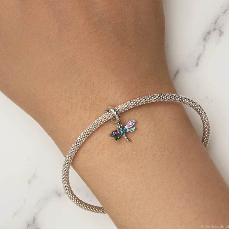 Uniwersalny charms Ważka do bransoletek modułowych Pandora, Apart, Yes, Kuru i innych.