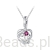 Charms srebro 925 Serce mama z dzieckiem ozdobiony kryształkami koralik do bransoletki modułowej charms