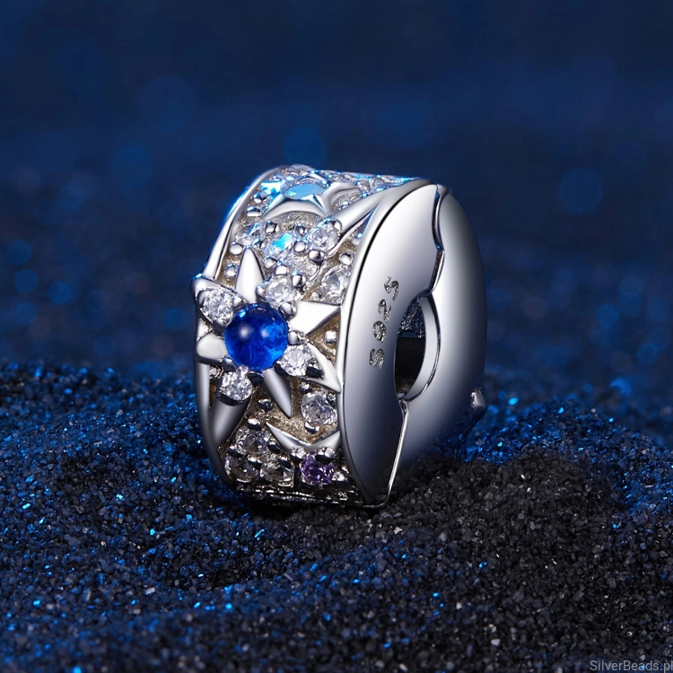 Charms srebro 925 Stoper Spinka koralik do bransoletki modułowej charms