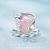 Charms srebro 925 Filiżanka kawy ozdobiona różową emalią G748 koralik do bransoletki modułowej charms